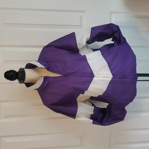 Vintage Acadia color Block windbreaker